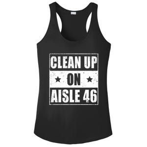 Funny Clean Up On Aisle 46 Impeach Biden Pro Trump 2024 Anti Biden Ladies PosiCharge Competitor Racerback Tank