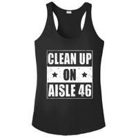 Funny Clean Up On Aisle 46 Impeach Biden Pro Trump 2024 Anti Biden Ladies PosiCharge Competitor Racerback Tank