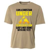 Funny Christian Under Construction Gift Catholic Gift Cooling Performance Crew T-Shirt