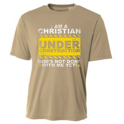 Funny Christian Under Construction Gift Catholic Women Cooling Performance Crew T-Shirt