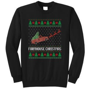 Farmhouse Christmas Ugly Sweater Funny Xmas Gift Sweatshirt