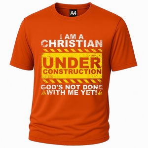 Funny Christian Under Construction Gift Catholic Cooling Performance Crew T-Shirt