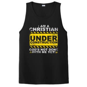 Funny Christian Under Construction Gift Catholic PosiCharge Competitor Tank