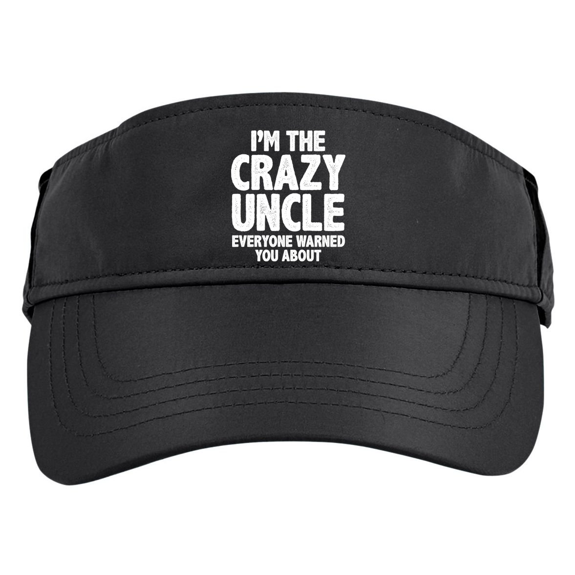 Funny Crazy Uncle Adult Drive Performance Visor