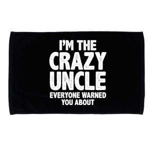 Funny Crazy Uncle Microfiber Hand Towel