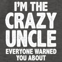 Funny Crazy Uncle Vector Backpack