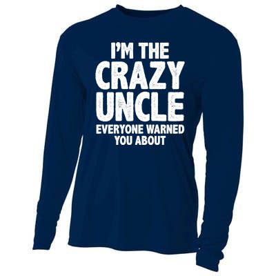 Funny Crazy Uncle Cooling Performance Long Sleeve Crew