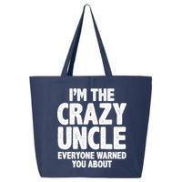 Funny Crazy Uncle 25L Jumbo Tote