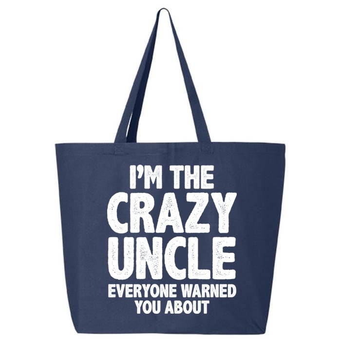 Funny Crazy Uncle 25L Jumbo Tote