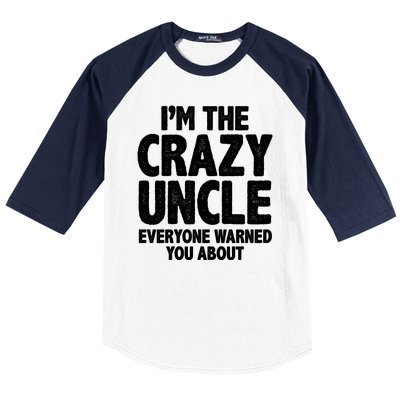 Funny Crazy Uncle Baseball Sleeve Shirt