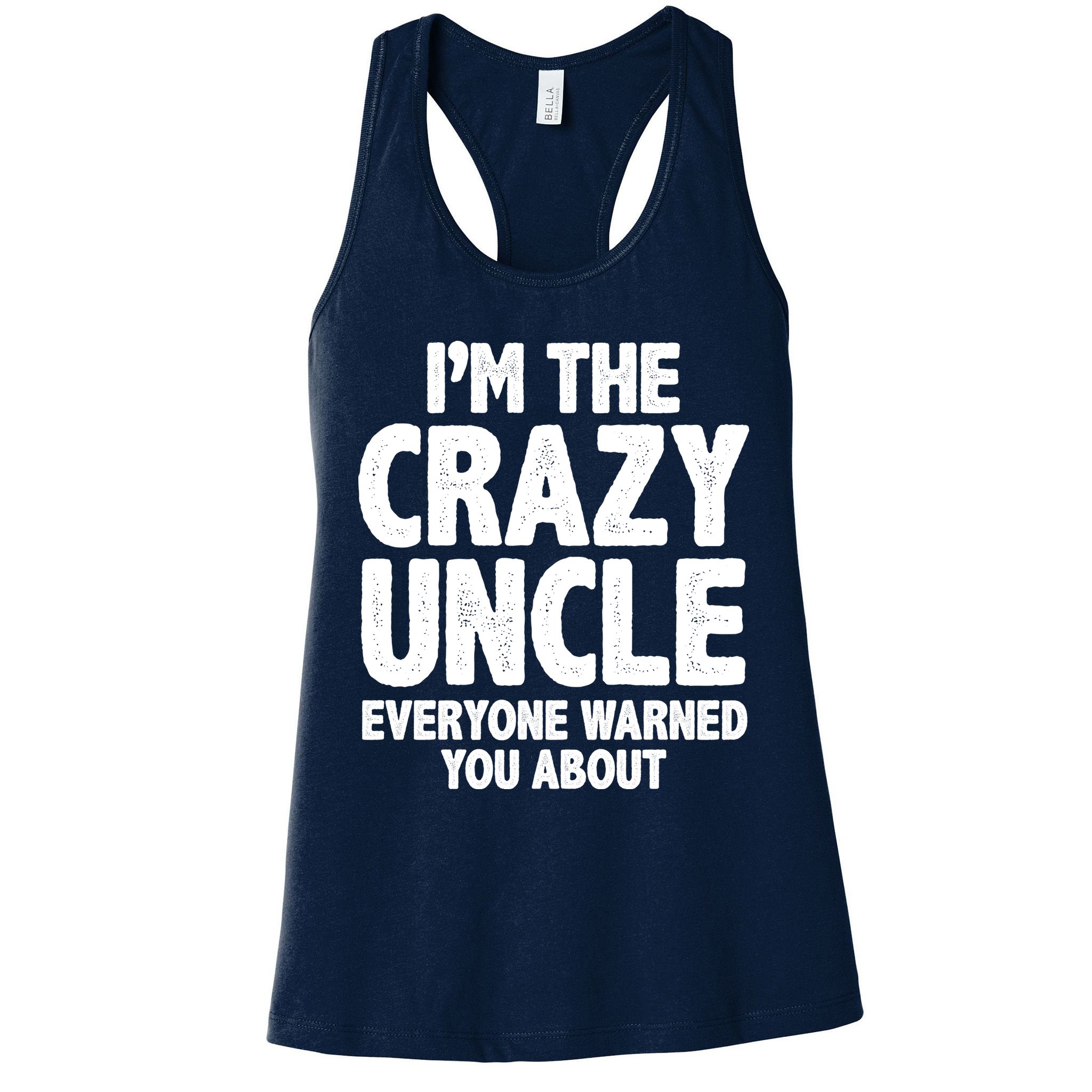 Funny Crazy Uncle Womens Tank Top