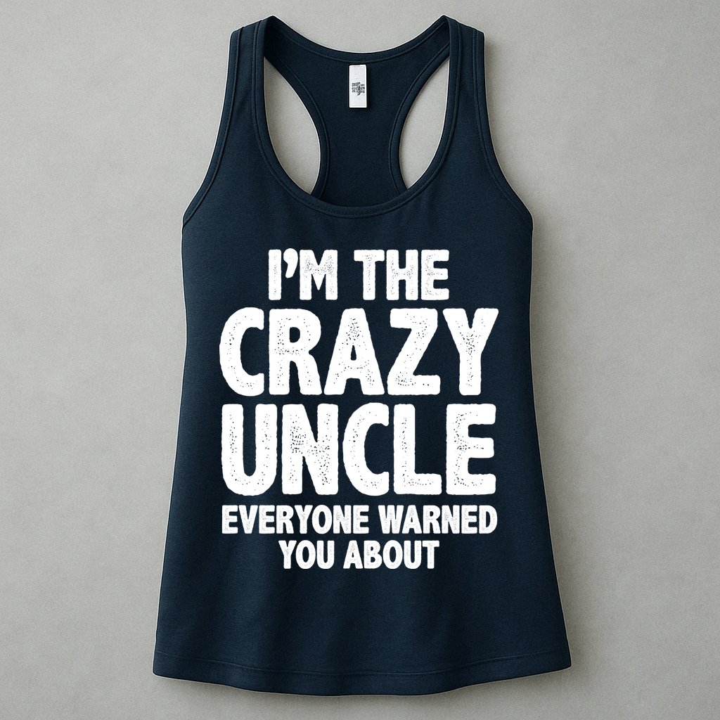 Funny Crazy Uncle Womens Tank Top