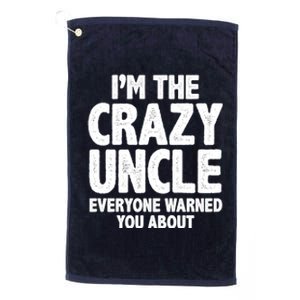 Funny Crazy Uncle Platinum Collection Golf Towel