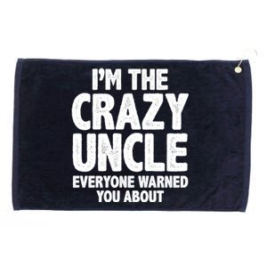 Funny Crazy Uncle Grommeted Golf Towel