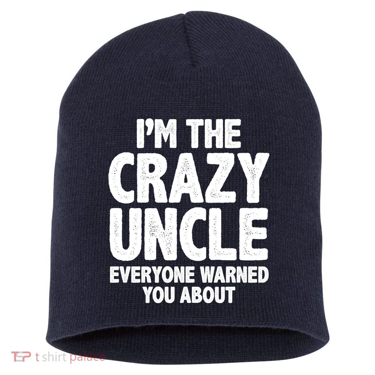 Funny Crazy Uncle Short Acrylic Beanie