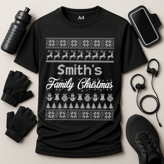 Custom Family Christmas Ugly Sweater Personalized Performance Shirt