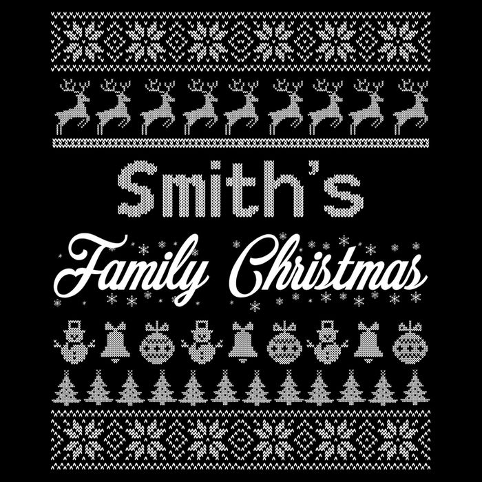 Custom Family Christmas Ugly Sweater Personalized Impact Tech Backpack