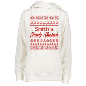 Custom Family Christmas Ugly Sweater Personalized Womens Funnel Neck Pullover Hood