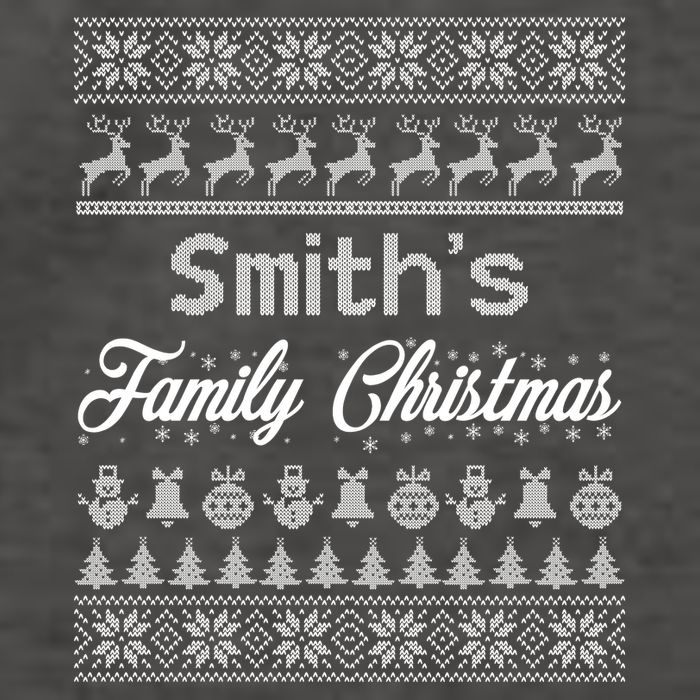 Custom Family Christmas Ugly Sweater Personalized Vector Backpack