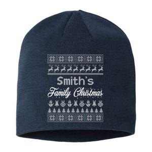 Custom Family Christmas Ugly Sweater Personalized Sustainable Beanie