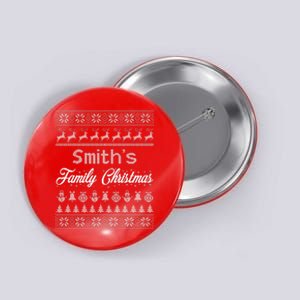 Custom Family Christmas Ugly Sweater Personalized Button