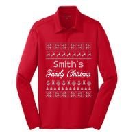 Custom Family Christmas Ugly Sweater Personalized Silk Touch Performance Long Sleeve Polo