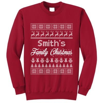 Custom Family Christmas Ugly Sweater Personalized Tall Sweatshirt