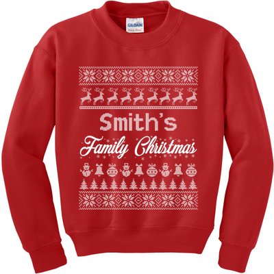 Custom Family Christmas Ugly Sweater Personalized Kids Sweatshirt