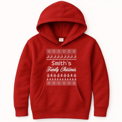 Custom Family Christmas Ugly Sweater Personalized Kids Hoodie