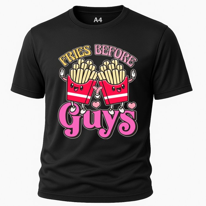 Funny Cute Valentines Day Fries Before Guys Performance Shirt