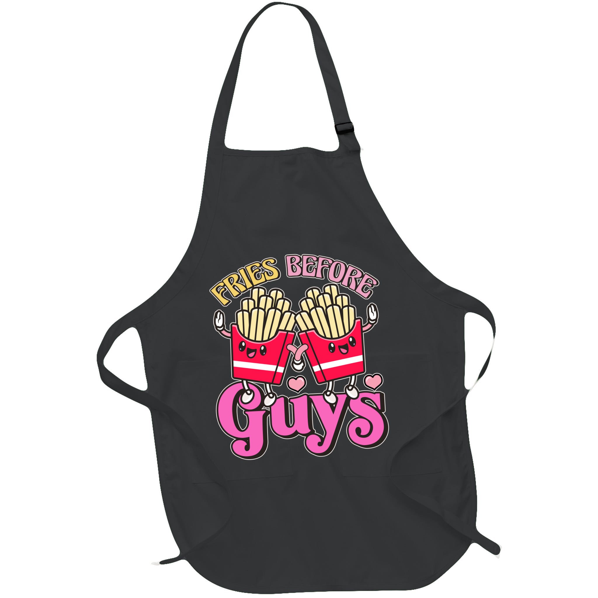 Funny Cute Valentines Day Fries Before Guys Apron