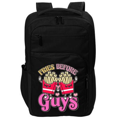 Funny Cute Valentines Day Fries Before Guys Impact Tech Backpack