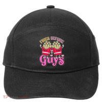 Funny Cute Valentines Day Fries Before Guys 7-Panel Snapback Hat