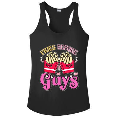 Funny Cute Valentines Day Fries Before Guys Ladies PosiCharge Competitor Racerback Tank