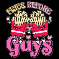 Funny Cute Valentines Day Fries Before Guys Pom Pom 12in Knit Beanie