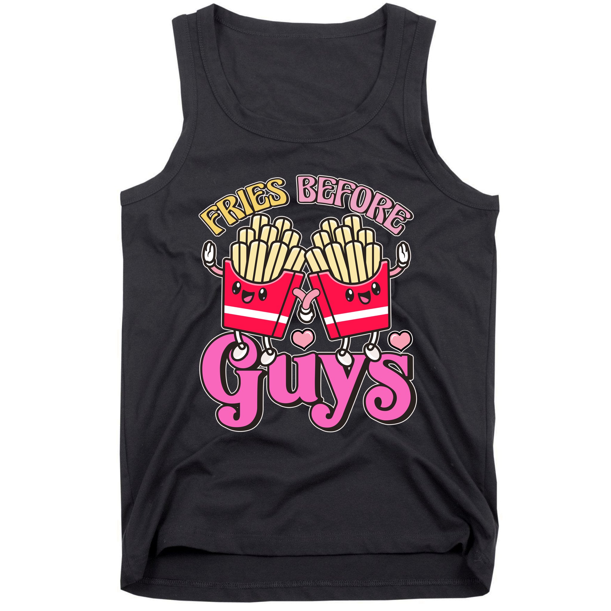 Funny Cute Valentines Day Fries Before Guys Tank Top