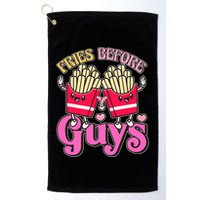 Funny Cute Valentines Day Fries Before Guys Golf Towel