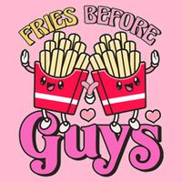 Funny Cute Valentines Day Fries Before Guys Baby Bodysuit