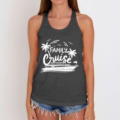 Family Cruise Vacation Outfits Cruise Squad Family Cruise Women's Knotted Racerback Tank