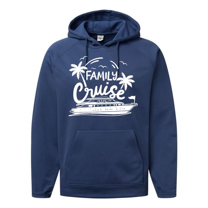 Family Cruise Vacation Outfits Cruise Squad Family Cruise Performance Fleece Hoodie