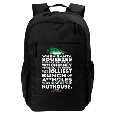 Funny Christmas Vacation Jolliest Bunch Daily Commute Backpack