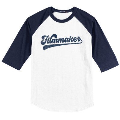 Filmmaker Cute Vintage Graphic Baseball Sleeve Shirt