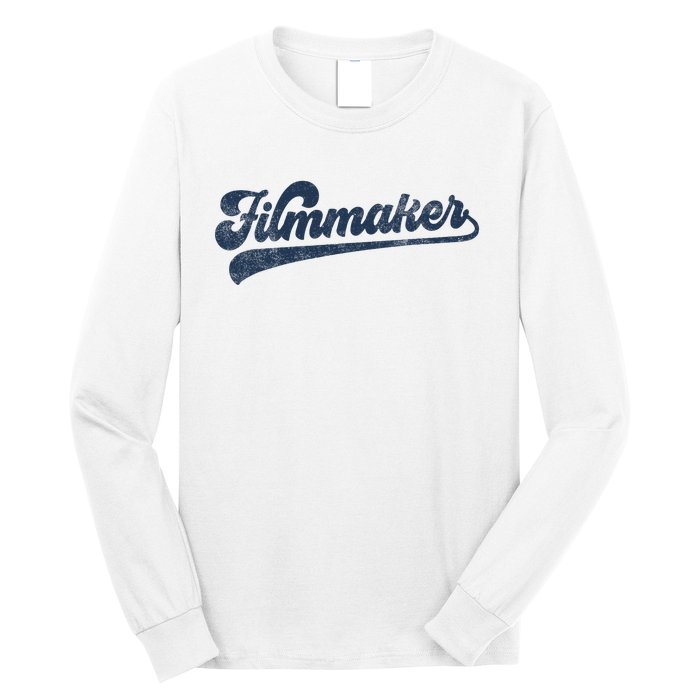 Filmmaker Cute Vintage Graphic Long Sleeve Shirt