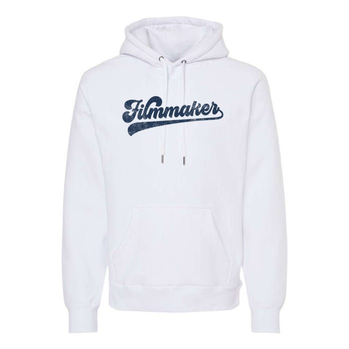 Filmmaker Cute Vintage Graphic Premium Hoodie