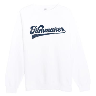 Filmmaker Cute Vintage Graphic Premium Crewneck Sweatshirt