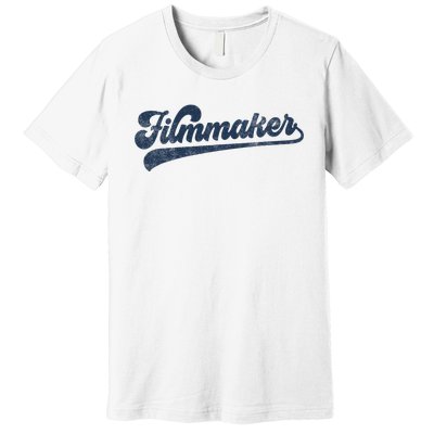 Filmmaker Cute Vintage Graphic Premium T-Shirt