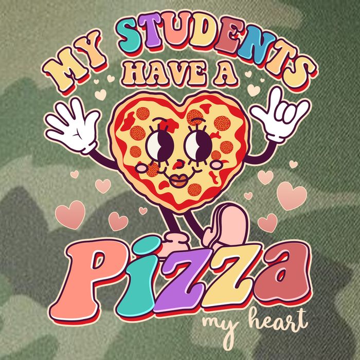 Funny Cute Valentines Day My Students Have A Pizza My Heart Legacy Tie Dye Trucker Hat