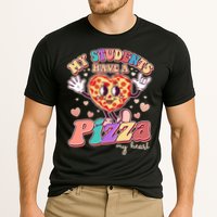Funny Cute Valentines Day My Students Have A Pizza My Heart Cooling Performance Crew T-Shirt