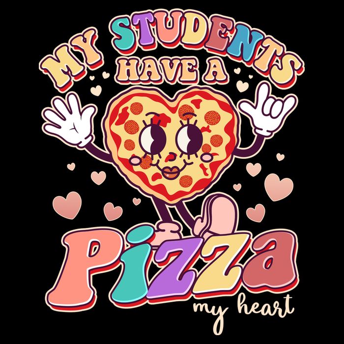 Funny Cute Valentines Day My Students Have A Pizza My Heart Backpack