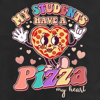 Funny Cute Valentines Day My Students Have A Pizza My Heart Adult Drive Performance Visor